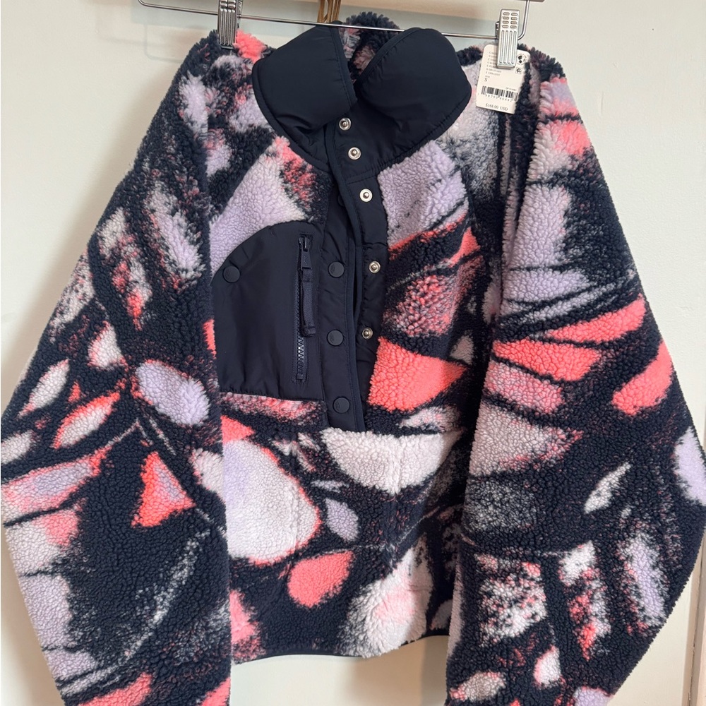 FP Movement by Free People Hit the Slopes Fleece Pullover S Butterfly Combo